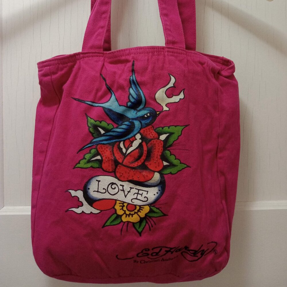 Ed Hardy by Christian Audigier Hot Pink Tote